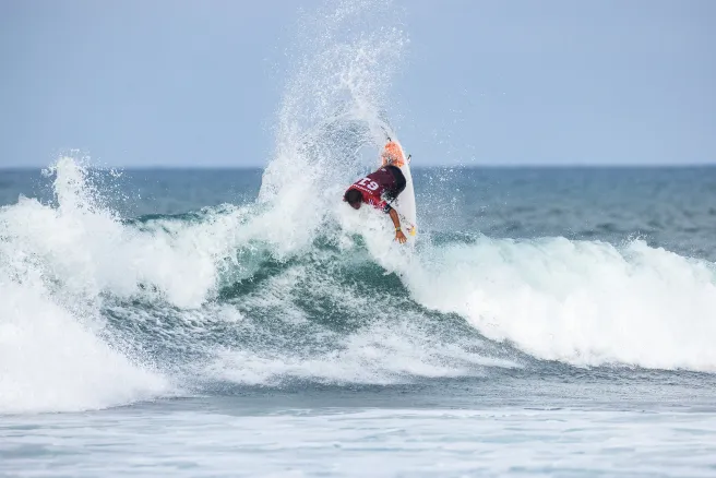 Hanneman of Hawaii surfs in Heat 2 of Round One at the Lexus Trestles Pro on September 11, 2026 at Lower Trestles, San Clemente, California. (Photo by Pat Nolan/World Surf League)(Photo Courtesy of WSL)