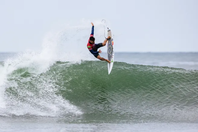 Three-time WSL Champion Gabriel Medina of Brazil surfs in Heat 13 of Round Two at the Lexus Trestles Pro on September 17, 2026 at Lower Trestles, San Clemente, California. (Photo by Emma Sharon/World Surf League)(Image Courtesy of WSL)