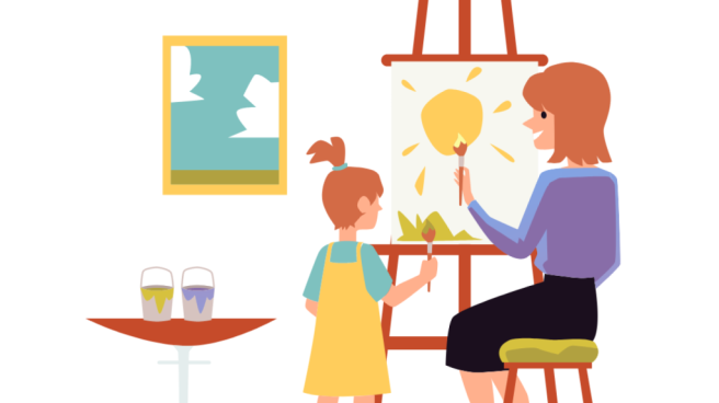 Family Painting Courtesy of Orange County Public Library