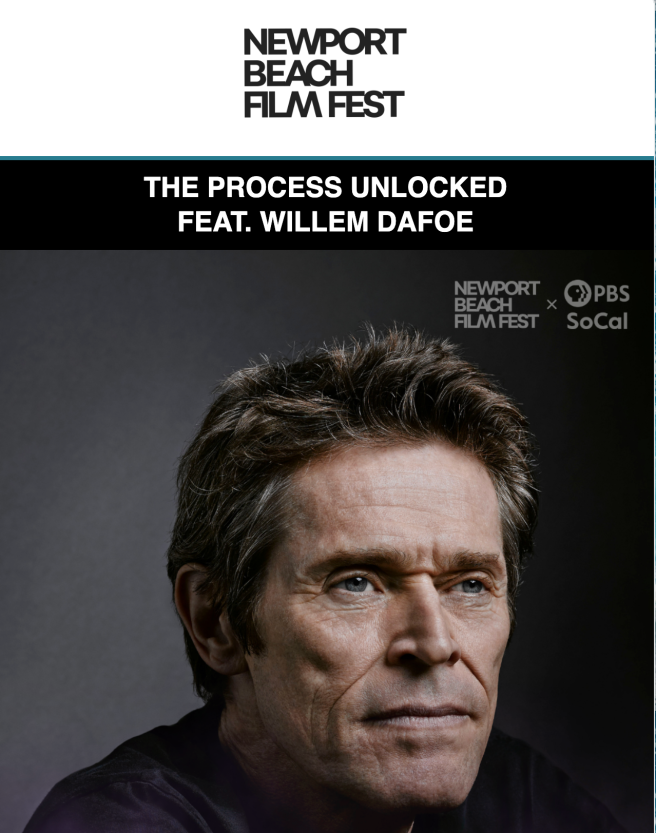 Newport Beach Film Festival Presents Willem DaFoe Conversation Saturday September 19 2026