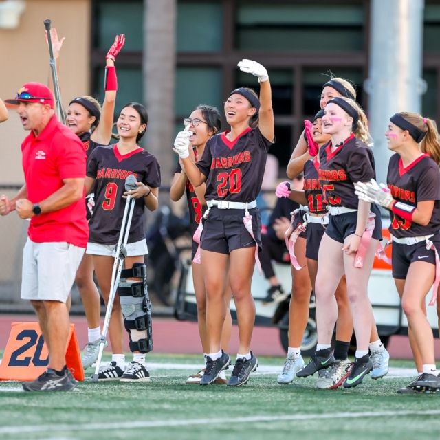 Woodbridges sideline reacts to a big play 640x640 c